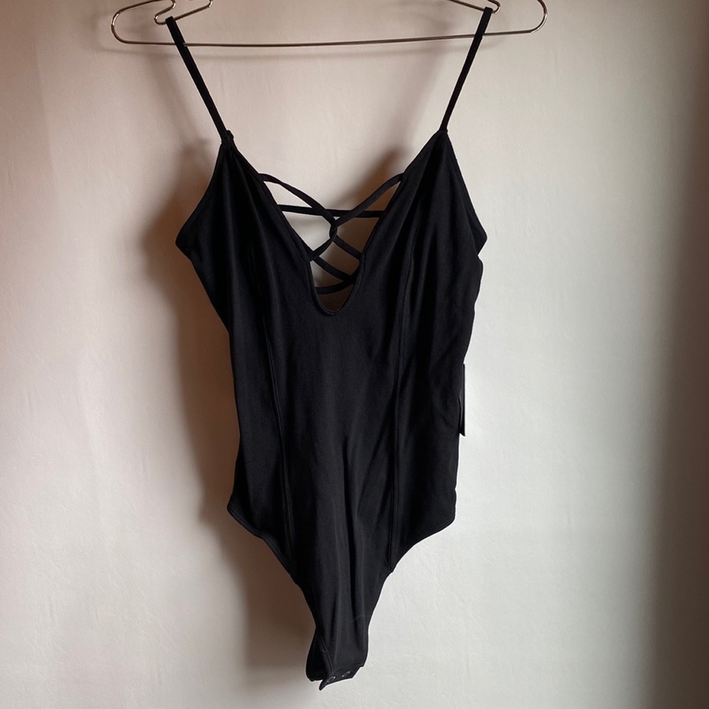 Express One Strappy Thong Bodysuit NWT